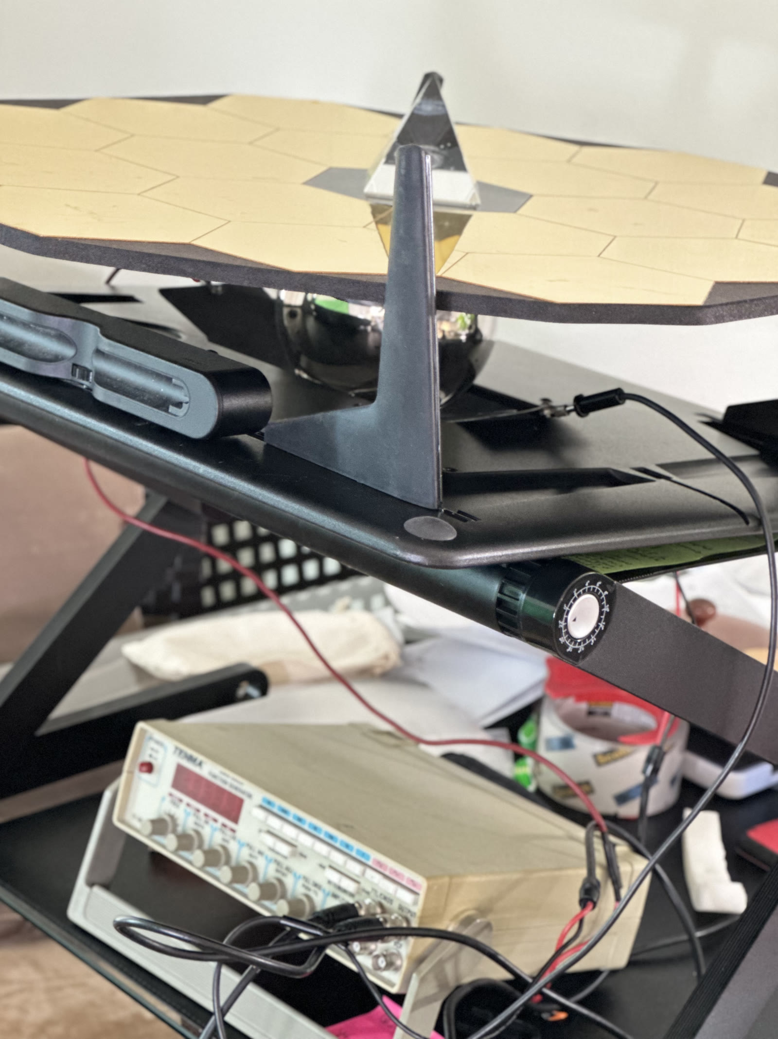 COMMS mockup with mirror array